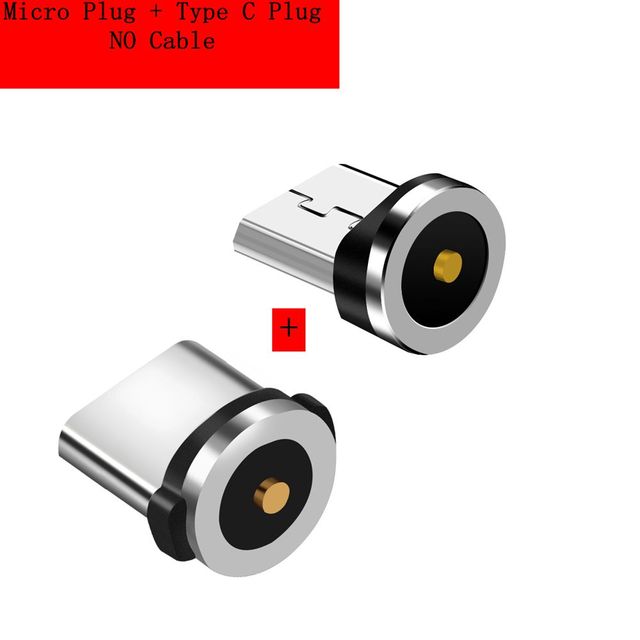 Magnetic Cable Plug Type C Micro USB C Plugs Fast Charging Phone Microusb Type-C Magnet Charger Plug For iPhone XR Adapter