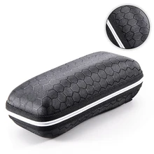 Защитный чехол для солнцезащитных очков KoKossi, переносная прямоугольная сумка на молнии для очков, жестких очков для чтения, футляр для переноски Защитный чехол для солнцезащитных очков KoKossi, переносная прямоугольная сумка на молнии для очков, жестких очков для чтения, футляр для переноски