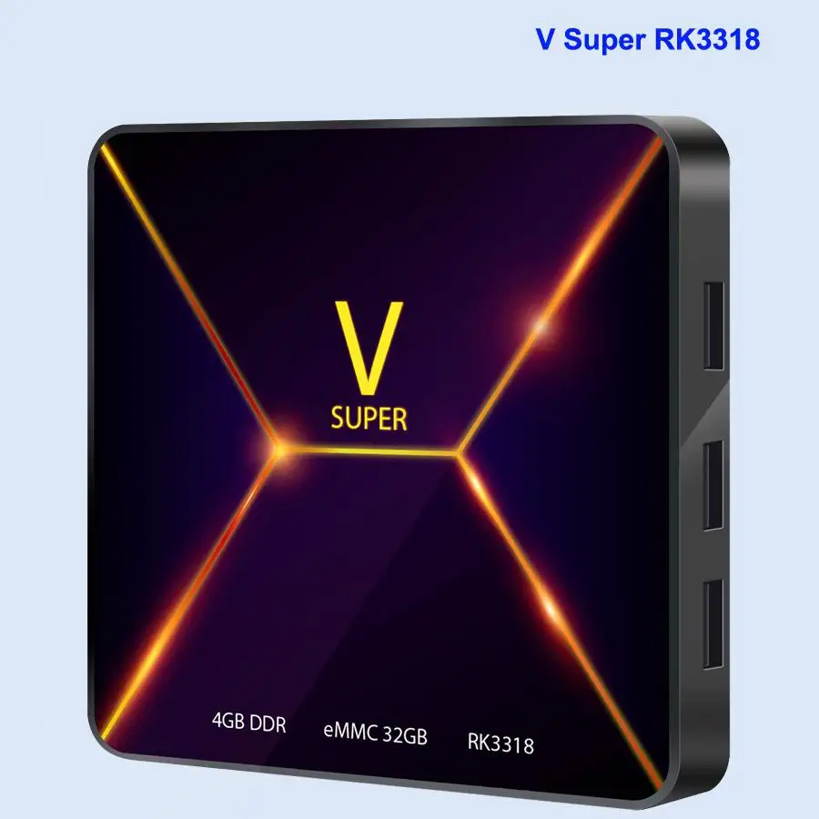 Приставка Android 9,0 ТВ приставка RK3318 ОЗУ 4 Гб+ 32 ГБ Смарт Интернет приставка 2,4G wifi Bluetooth медиаплеер приемник сигнала