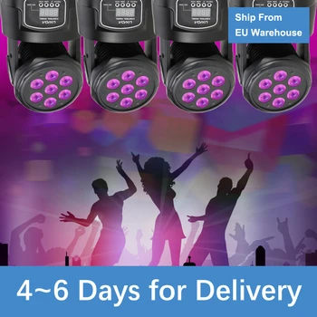 

Lixada DMX-512 Moving Head Party Light 4 In 1 RGBW LED Stage Ligfht Strobe 9/14 Channels Party Disco Sound Active Stage Light