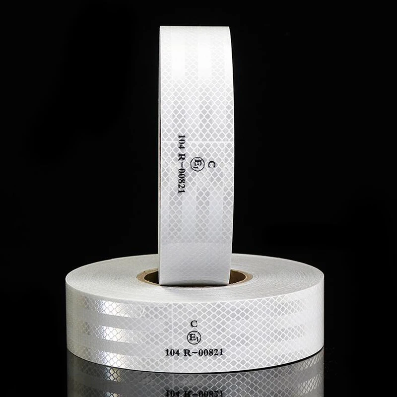 Cinta adhesiva reflectante prismática de alta intensidad para camión y remolque, 50mm de ancho