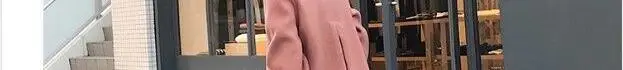 Coat Women Winter Autumn and Winter New Black Coat Long Korean Coat Loose Thin Woolen Coat Coats and Jackets Women