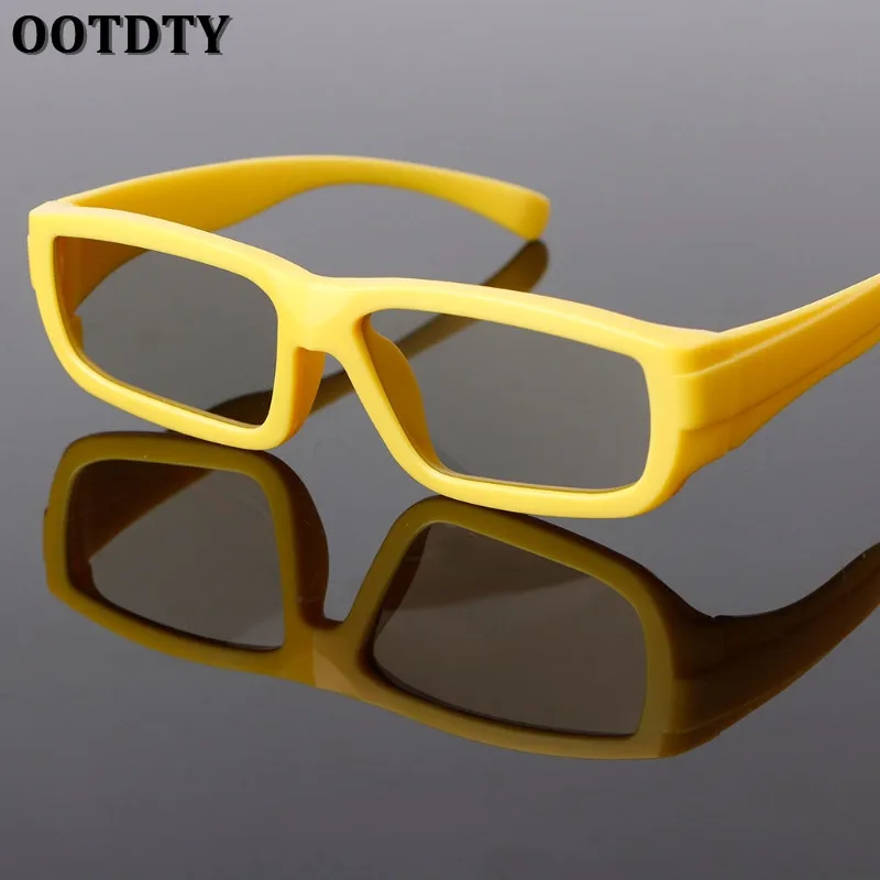 OOTDTY 3D очки детские размер круговой поляризационные Пассивные 3D очки для реального D 3D ТВ кинематографический дропшиппинг