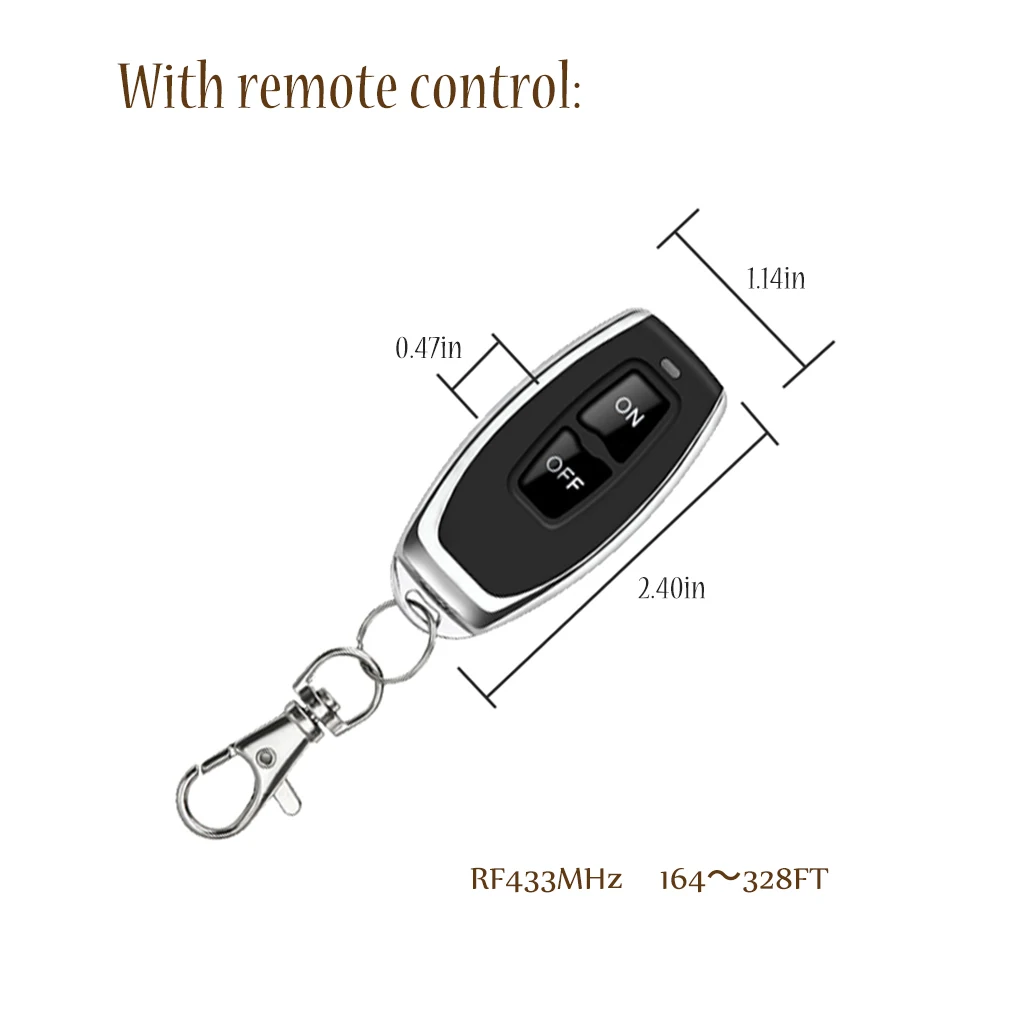 Wireless Remote Switch DIY Device RF433 Remote Control High-power 30A Wide Voltage AC 100-240V