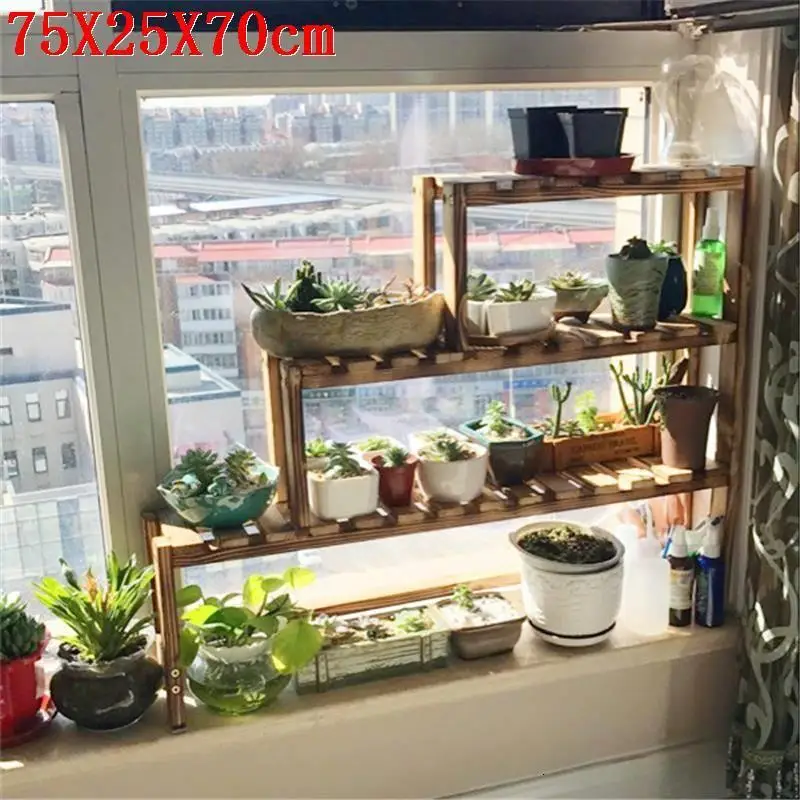 MODEL F Estanteria Varanda Estante Para Plantas стол Escalera Decorativa Madera открытый стеллаж Stojak Na Kwiaty Цветочная Полка Подставка для растений - Цвет: MODEL F