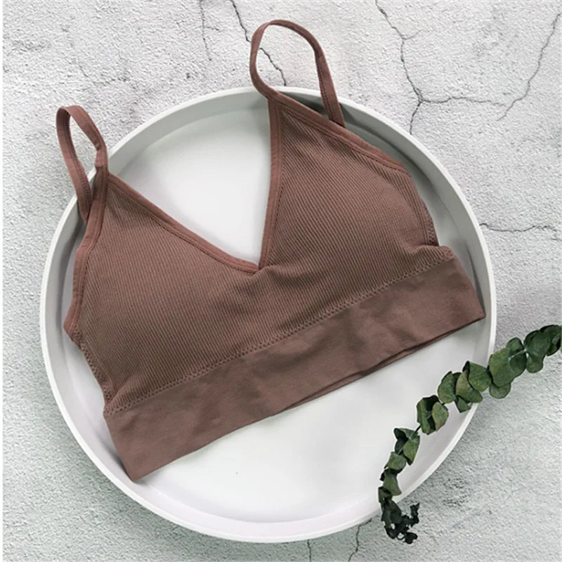 Sexy lingerie beauty back underwear wrapped chest female triangle cup sports ladies thread no rim tube top bra