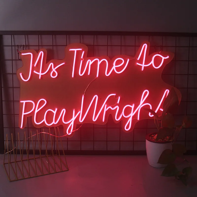 

Neon-sign It's Time for Play Wight Christmas-Room-decor Decorative Letters
