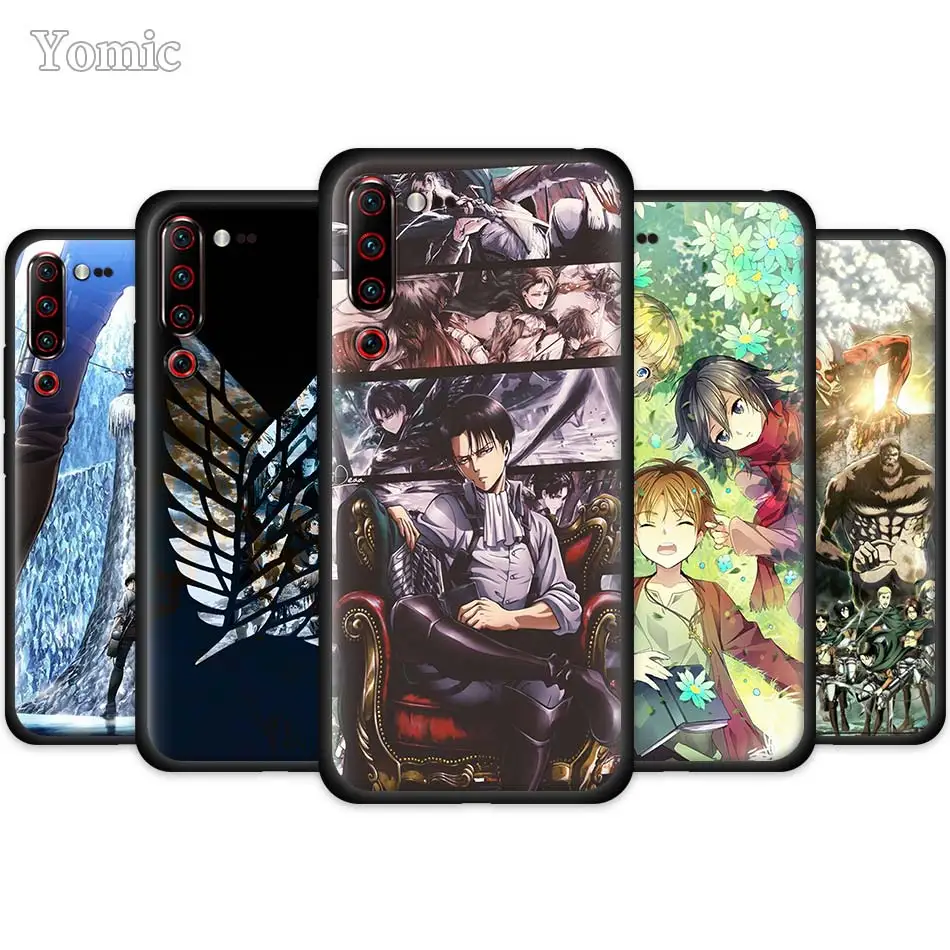 

Anime Japanese attack on Titan Silicone Cases for Lenovo Z6 Pro 5G Lite Youth Black Cover Z6Pro Z6Lite Z6Youth Coque Shell