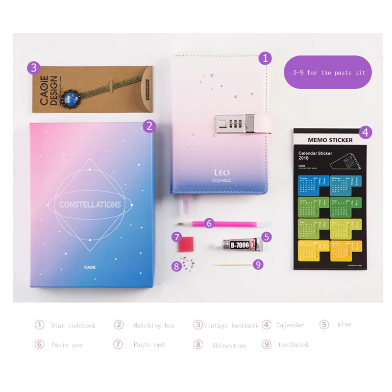 Креативная Звезда Созвездие этот Codebook руководство с сверлом ручной DIY Дневник Книга набор