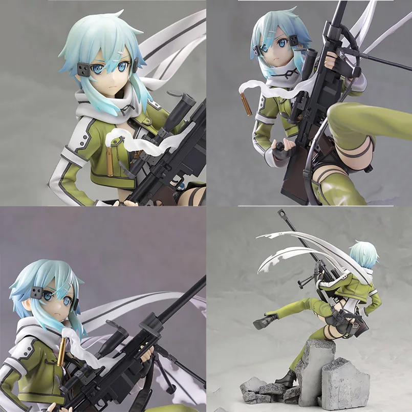 Японское аниме Sword Art Online Joint подвижная Синон Кирито асунаюки ПВХ фигурка игрушки украшения Коллекционная модель игрушки