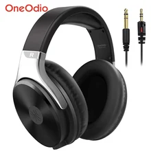 Oneodio סטודיו HIFI 3.5/6.35mm Wired אוזניות מקצועי צג אוזניות על אוזן סגור בחזרה דינמי אוזניות עם מיקרופון