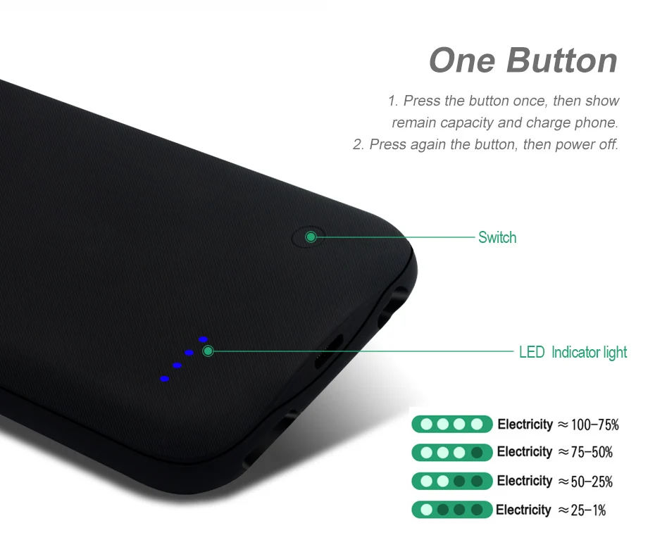 HORUG Battery Charger Case For iPhone 6 7 8 6s Plus Battery Case Power Bank Charging Cases Charger Ultra Slim External Back Pack (13)