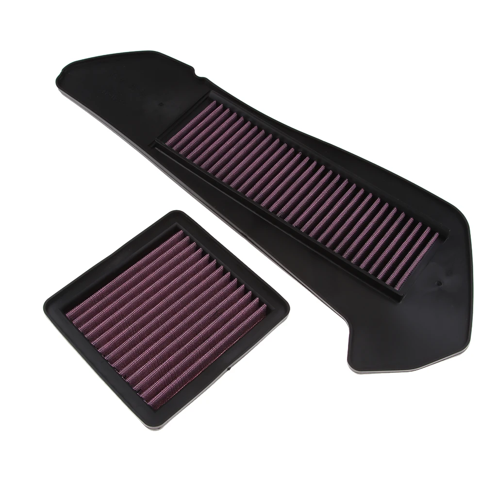 2PCS Motorcycle Air Intake Filter Cleaner for Yamaha XMAX 250 300 X MAX 300