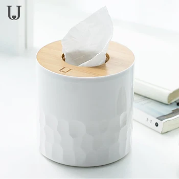 

JJ Removable Tissue Roll Paper Wooden Tissue Box Home Bathroom Car Tissue Box Container Towel Napkin Log Tissue Holder Home Use