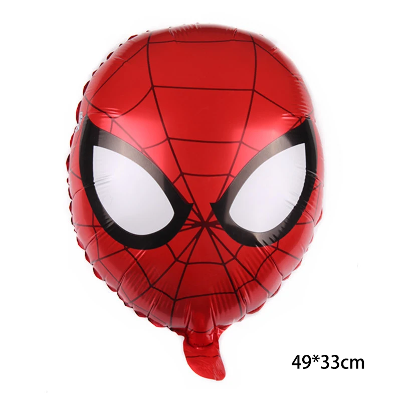1pcs 55x63 см 3D человек-паук алюминиевой фольги Воздушные шары Мстители герой День Рождения украшения детский душ принадлежности Globos - Цвет: 1pcs