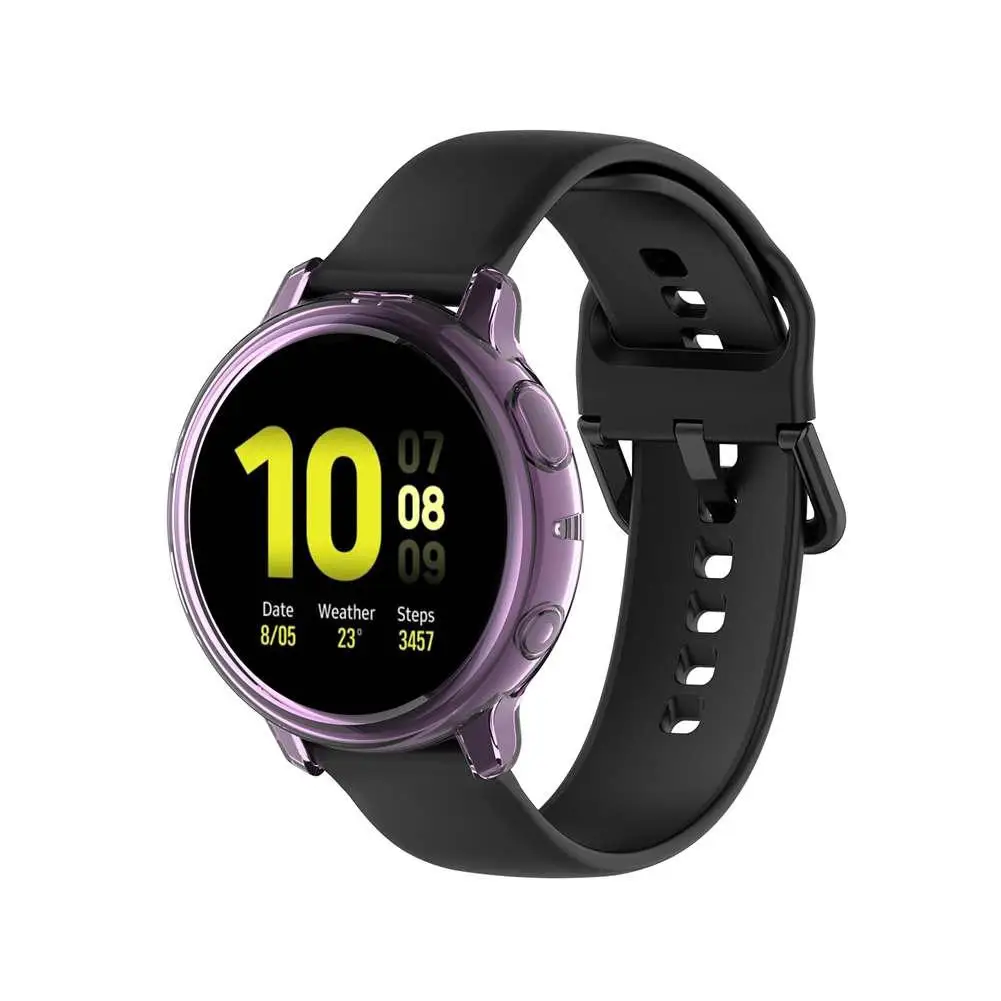 Полный вокруг экрана Защитная крышка ТПУ защитный чехол для samsung Galaxy Watch Active 44 мм