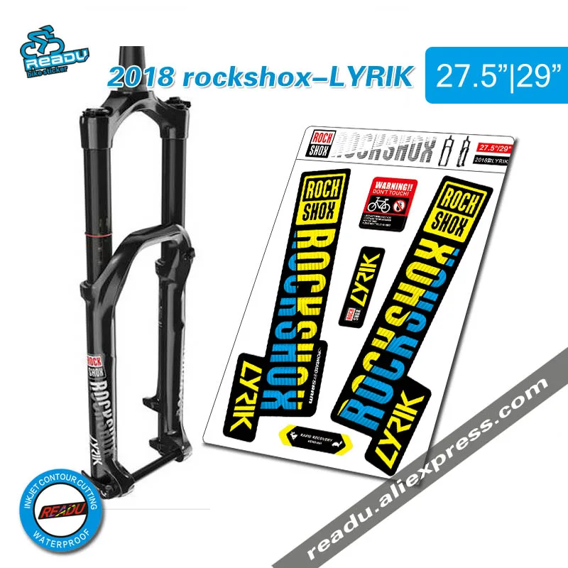 2018 rockshox LYRIK наклейки для горного велосипеда Передние на вилке передняя вилка