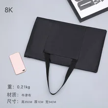 8 к 4 к черный портативный холст одно плечо Рисунок эскизная доска для хранения файл сумка товары для рукоделия картина сумка