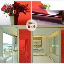 Красная оконная пленка самоклеящаяся легкая в эксплуатации защита от остатков клея стекла Защита от ультрафиолетовых лучей для домашнего офиса рынка детского сада декор