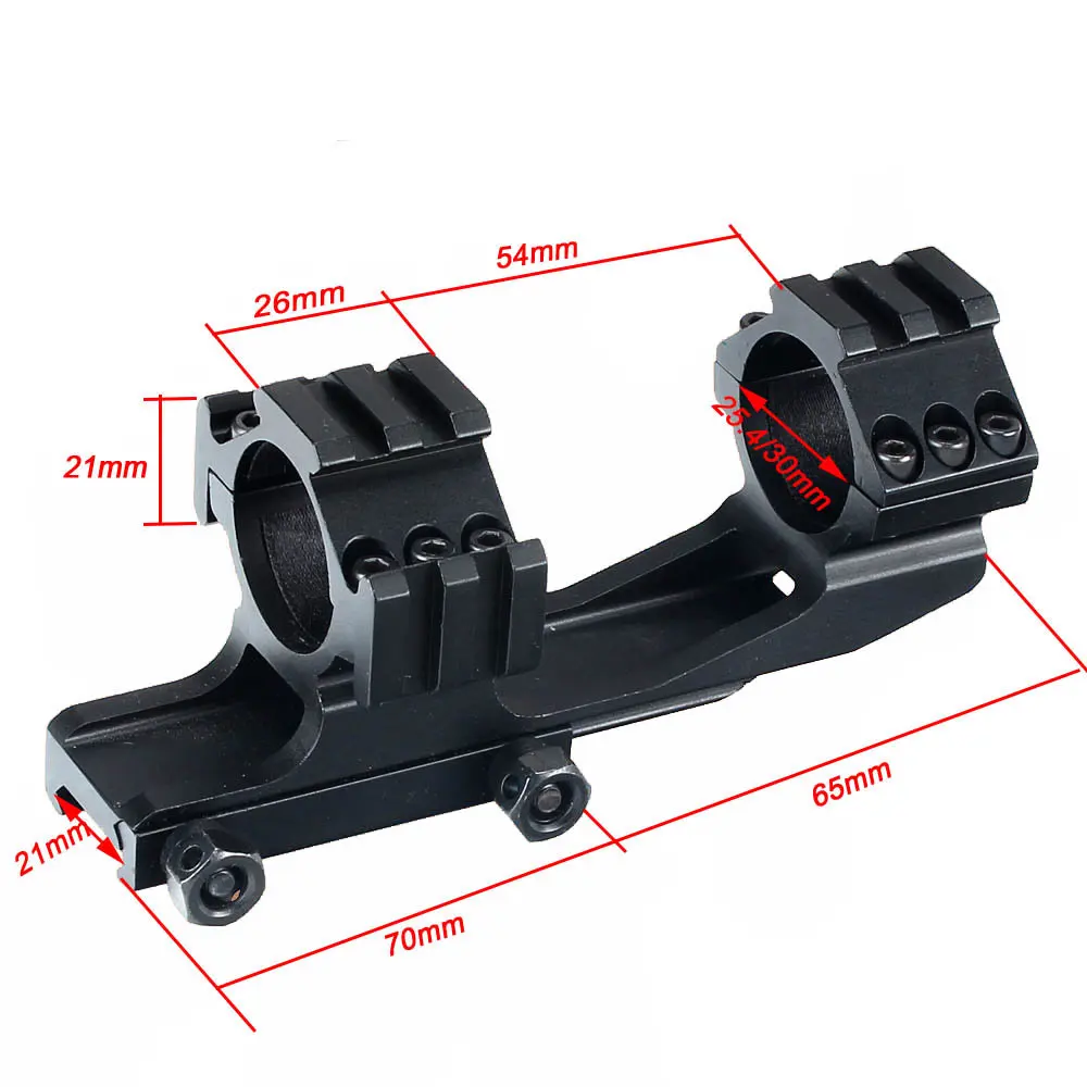 Тактический прицел прицела крепление 25,4 мм/30 мм кольца Пикатинни База для рейки рок-твердые для охоты прицел оптические прицелы