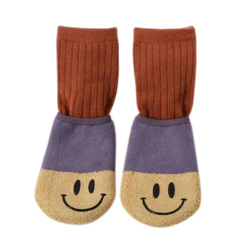 2 пары смешанных носков для малышей осенне-зимние толстые детские носки для девочек, хлопковые носки для новорожденных мальчиков и малышей одежда для малышей, аксессуары