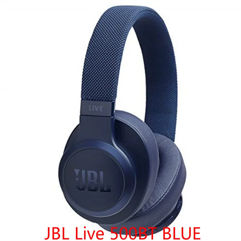 JBL Live 500BT BLUE JBL Live 500BT беспроводные Bluetooth наушники, оригинальные наушники Auriculares Fone De Ouvido, наушники JBL Ecouteur, наушники, play 30H - Цвет: JBL Live 500BT BLUE