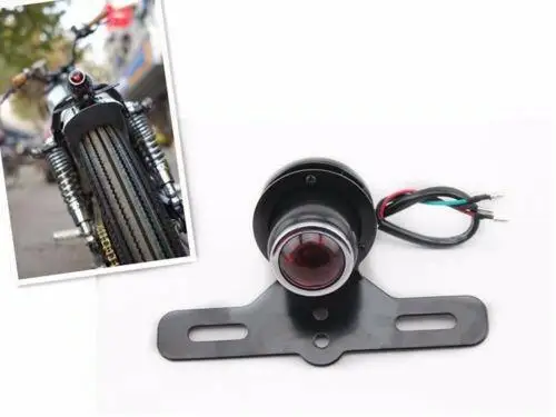 

12V Motorcycle ABS Tail Brake Light Retro Lamp for Harley Bobber Chopper Cafe Racer CB Motorcycle Accessories