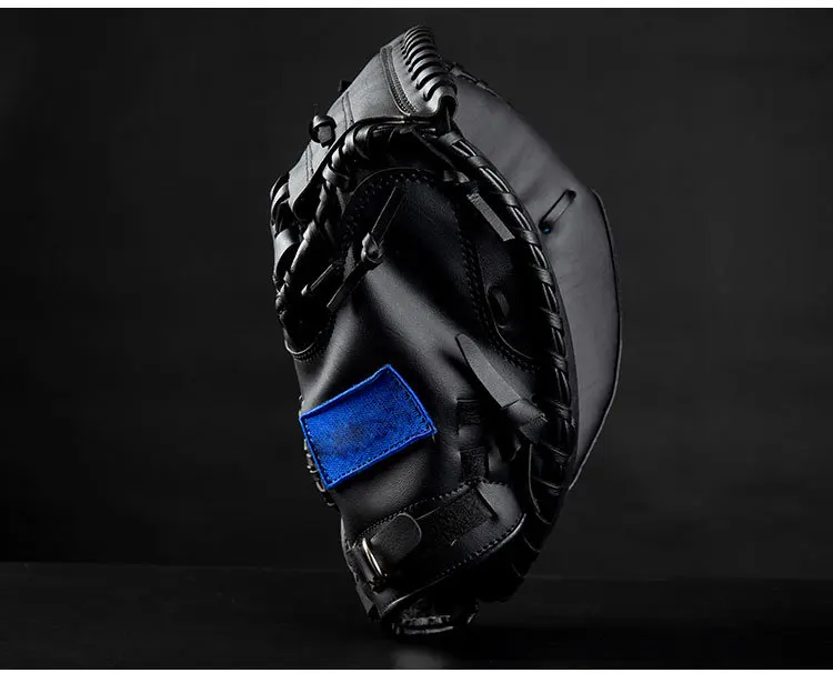Утолщенные спортивные перчатки из ПВХ коричневого и черного цвета для занятий бейсболом, тренировочное Оборудование Для Софтбола, размеры 12,5, для тренировок взрослых