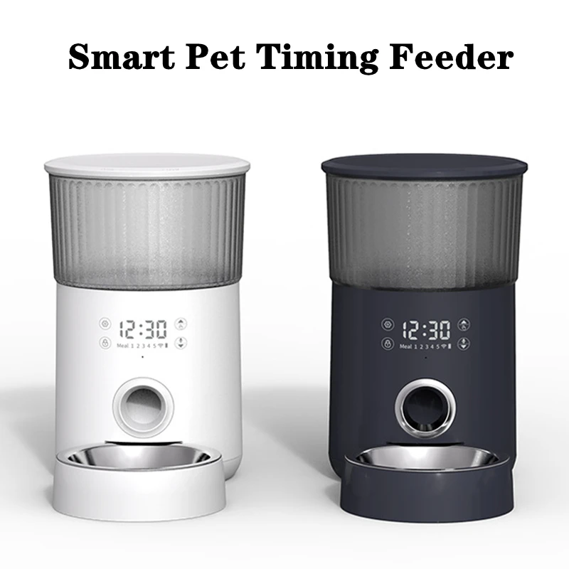 

Auto Pet Feeders, Cat Food Divider, Timer with Voice Record, Dog Food Bowl, Timed Quantification, Automatic Dogs Food Dispenser