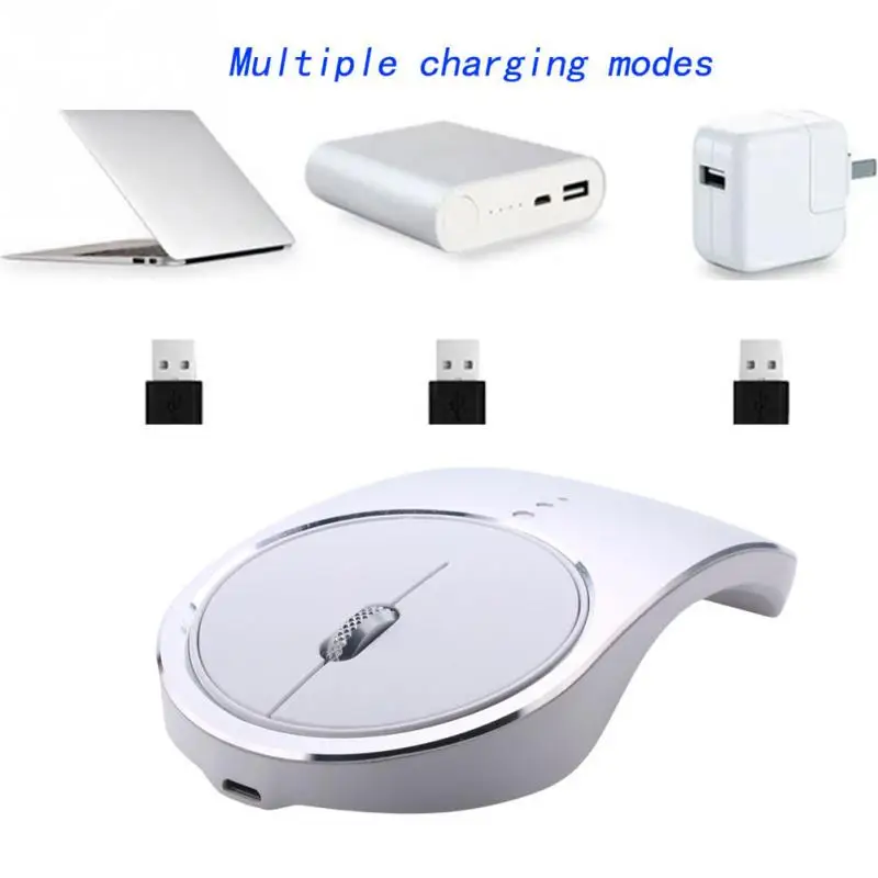 Laptop Portable Wireless Mouse Gaming Mice Aluminum Alloy Ergonomic Computer USB Charging Plug And Play Fashion Office