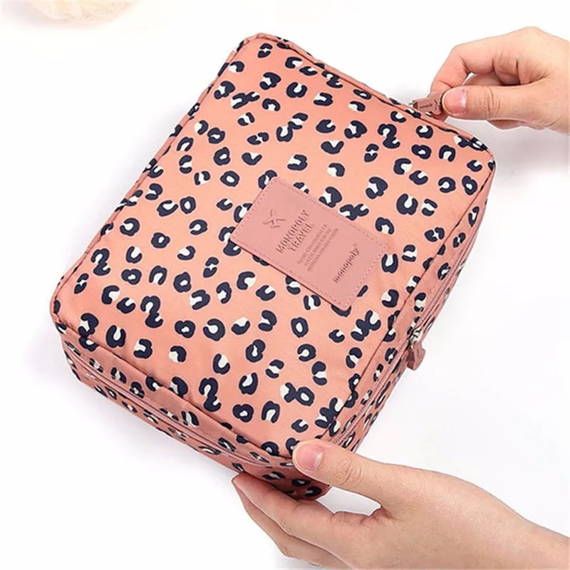 Leopard Бренд PLEEGA, Женская многофункциональная сумочка-косметичка, органайзер, водонепроницаемая, Портативная сумка для макияжа, для путешествий, для необходимости, для красоты, чехол для стирки - Цвет: Leopard