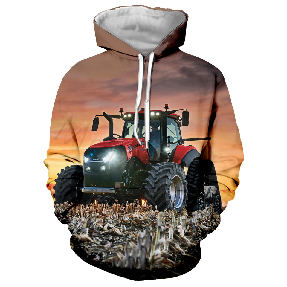 FULBHPRINT Auto Tractor 3D Gedrukt Hoodies Mannen Vrouwen FULBHPRINT Auto Tractor 3D Gedrukt Hoodies Mannen Vrouwen