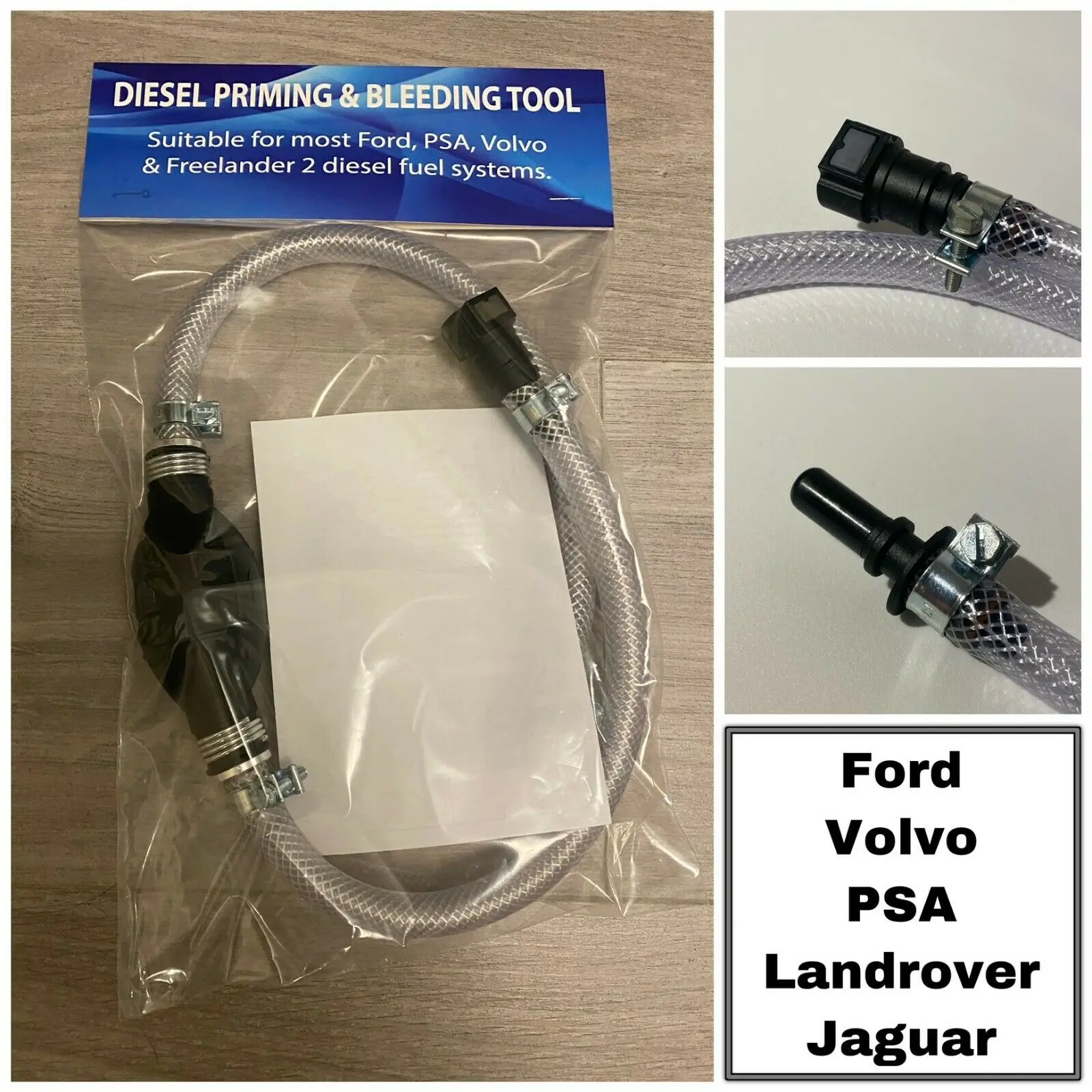 

Diesel Fuel System Priming Bleeding Pump - For Ford PSA Landrover Jaguar Volvo