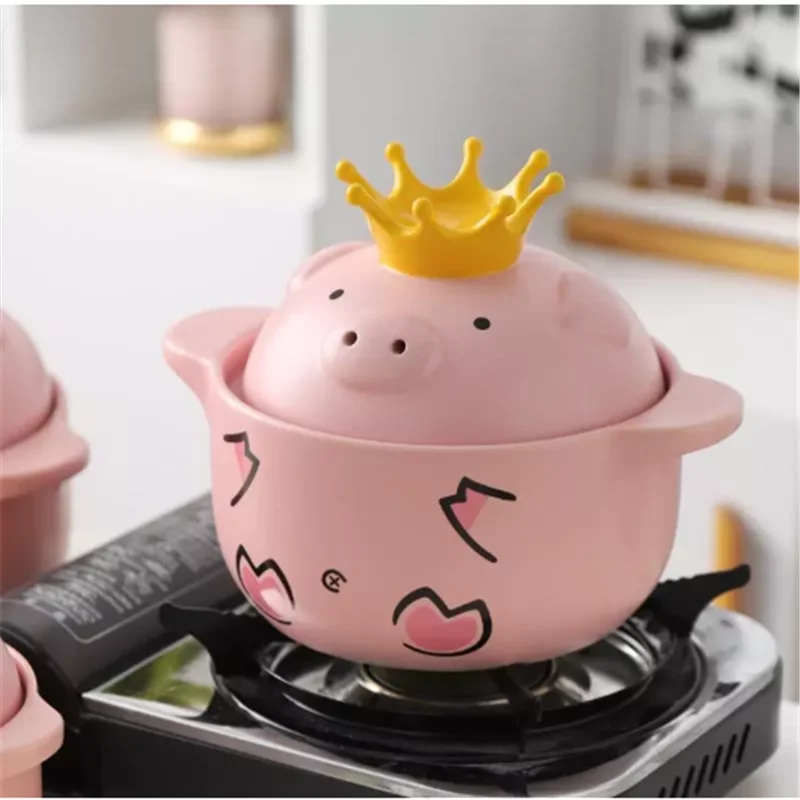 

Ceramic Soup Pot Milk Pot Casserole Stew Soup Porridge Household Ceramic High Temperature Fire Fire Gas kitchen Stockpot Vintage