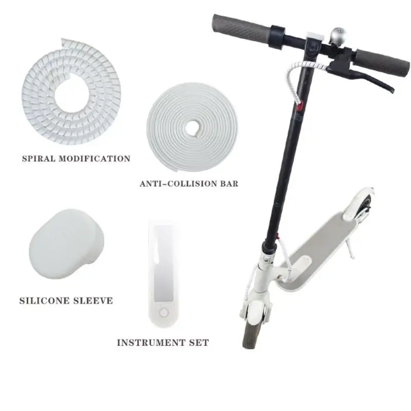 Hot Sale Scooter Protection Set Wear-reistant Anti-Collision Strip Brake Pipe Protector Scooter Protection Set for M365 Pro