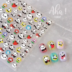 New Technology Panda ultra-thin nail stickers thin transparent adhesive Rabbit grimace nail stickers cartoon bear nail stickers