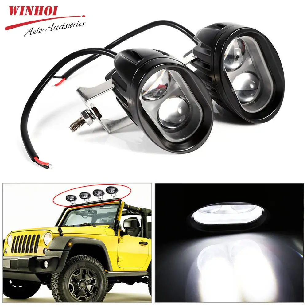 

12V 20W 6500k Led Work Light Car Tractor Roof Lamp High Power Offroad Vehicle Fog Spot Light Waterproof for Truck Motorcycle