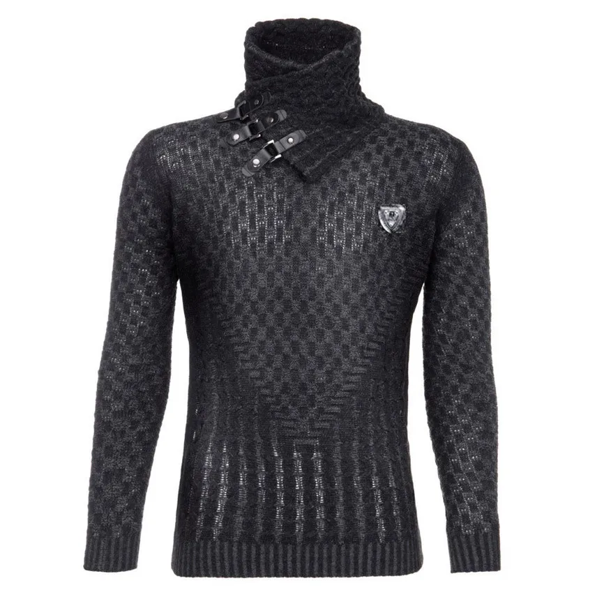 Винтажный свитер, пальто для мужчин, осень, Pull Homme, одноцветные свитера, повседневный теплый вязаный джемпер, свитер, мужские пуловеры
