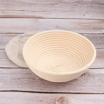 

1 Set Dough Proofing Basket Kit Bread Fermentation Basket Rattan Container (22cm Basket + Cutter + Scraper + Cloth Liner)