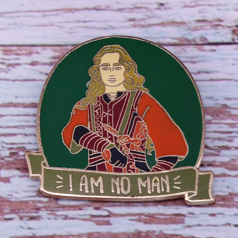 Эмалевая булавка I Am No Man великолепные феминистские украшения | Украшения и