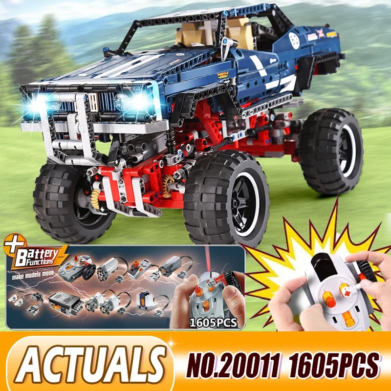 DHL 20011 Technic Motors 41999 4x4 Crawler Exclusive Edition of off-road vehicles Set Building blocks Bricks Boy Gifts