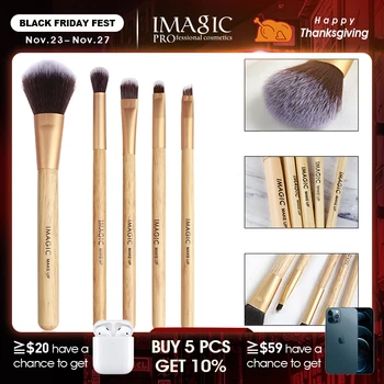 

IMAGIC 5 pieces / batch makeup brush set cosmetic brush set beauty eye foundation cream powder blush brush with eye shadow