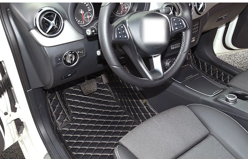 Кожаный Автомобильный коврик для автомобиля mercedes benz B180 b200 b260 2011 2012 2013 w246 аксессуары ковер