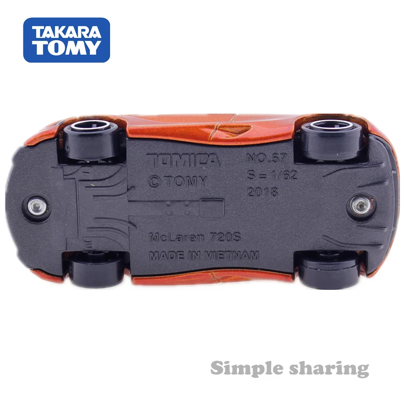 Takara Tomy Tomica No.57 McLaren 720S спортивный автомобиль 1/62 литья под давлением горячая модель