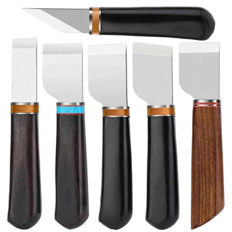 

1 PCS DIY 6Types High Speed Steel Leather Cutting Knife Incision Craft Knife Sharping Skiving Tool For Handmade Leather