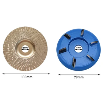 

2Pcs Angle Grinding Wheel Wood Grinder 6 Teeth Milling Cutter Slotting