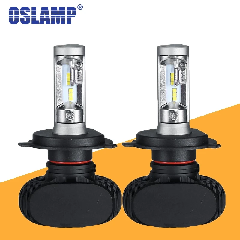 Автомобильные светодиодсветодиодный лампы Oslamp S1 H4 H7 H11 9005 9006 50 Вт 6500 лм|Передние
