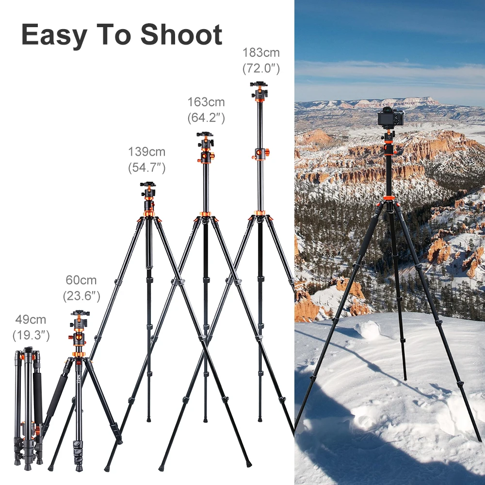 K & F Concept 72 S211 ī޶ ﰢ ˷̴  DSLR ﰢ,  ĳ  DSLR 360      