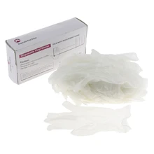 Набор из 100 шт профессиональных одноразовых латексных ПВХ перчаток, без порошка, идеально подходит для животноводства