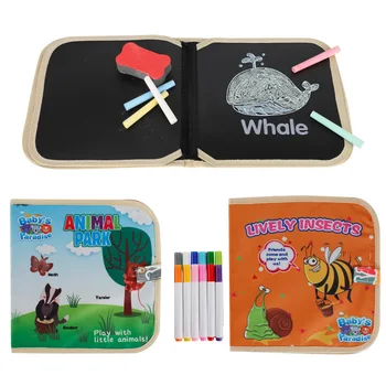 

Hot Selling Water Coloring Painting Book Reusable Wiping Seamless Portable Picture Book for Kids LBV